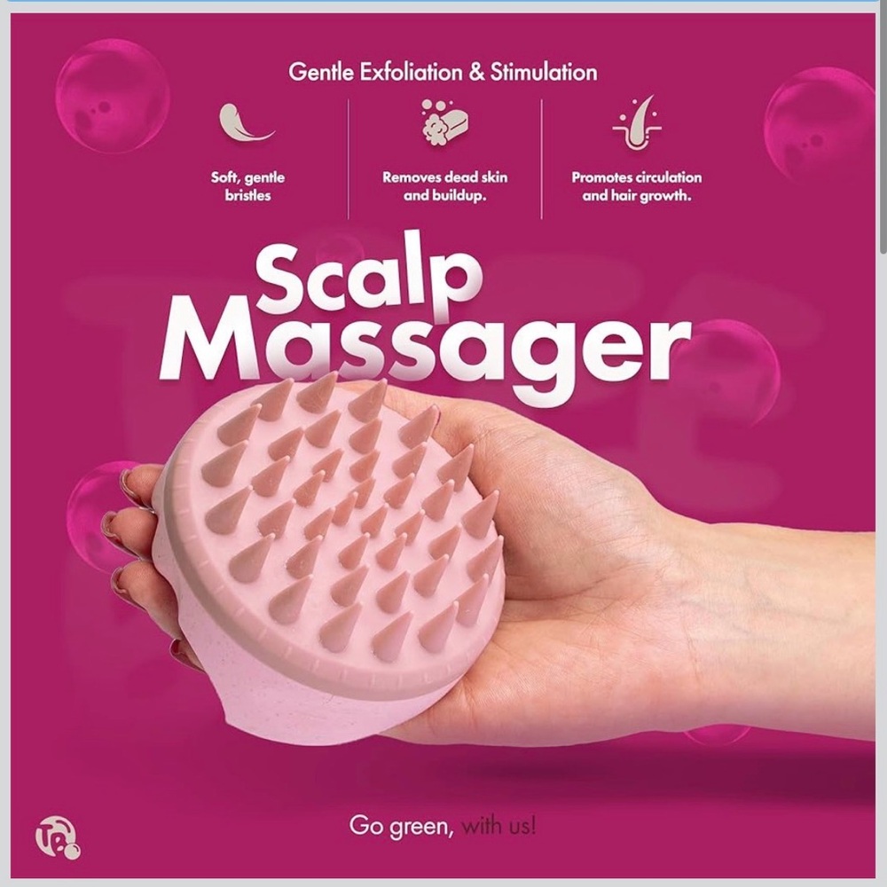 Pink Scalp Massager